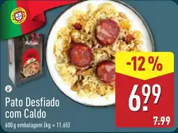 ALDI Pato Desfiado com Caldo promoção
