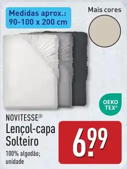 ALDI Lençol-capa solteiro novitesse promoção