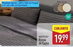 ALDI Novitesse roupa de cama promoção