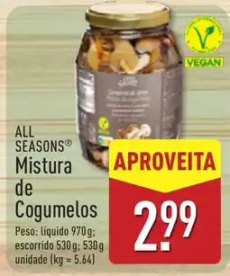 ALDI All seasons mistura de cogumelos promoção