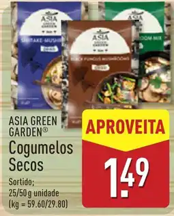 ALDI Asia green garden cogumelos secos promoção