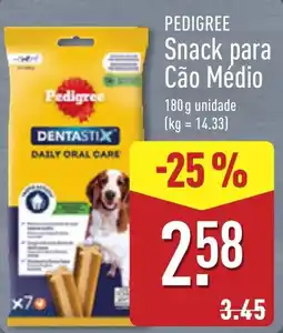 ALDI Pedigree Snack para Cão Médio promoção