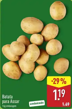 ALDI Batata para Assar promoção
