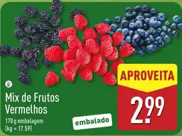 ALDI Mix de Frutos Vermelhos promoção