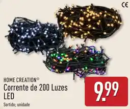 ALDI Home creation corrente de 200 luzes led promoção