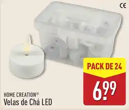 ALDI Home creation velas de chá led promoção