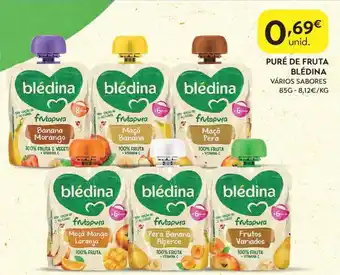 Puré de fruta blédina vários sabores