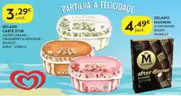 Spar Gelado carte d'or salted caramel / strawberry & merengue / pistácio promoção
