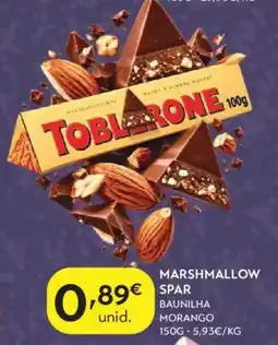 Spar Toblerone marshmallow promoção