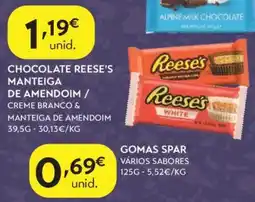 Spar Chocolate reese's manteiga de amendoim promoção