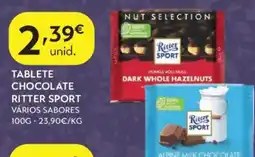 Spar Tablete chocolate ritter sport vários sabores promoção