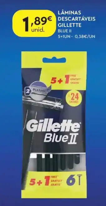 Lâminas descartáveis gillette blue ii