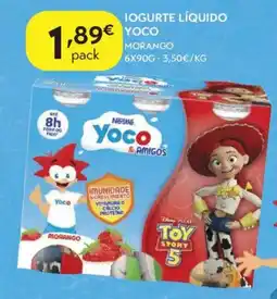 Spar Iogurte líquido yoco morango promoção