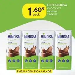 Spar Mimosa leite chocolate promoção
