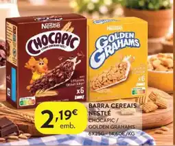 Spar barra cereais nestlé chocapic / golden grahams promoção