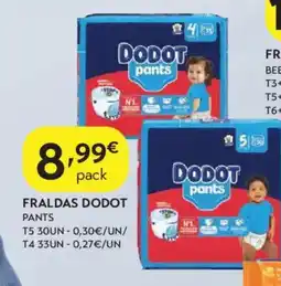 Spar Fraldas dodot pants promoção