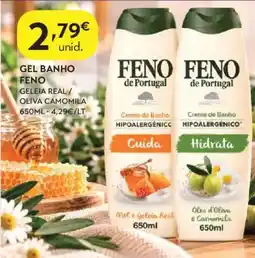 Spar Feno de portugal gel banho geleia real / oliva camomila promoção