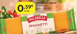 Spar Massa milaneza spaghetti promoção