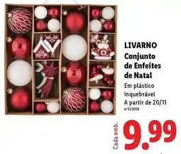 Lidl A+ - conjunto de enfeites de natal promoção