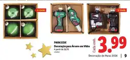 Lidl Parkside - decoracés para aérvore em vidre promoção