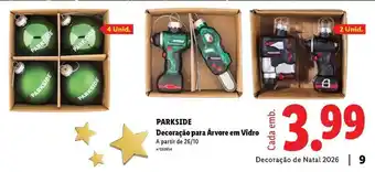 Parkside - decoracés para aérvore em vidre