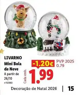 Lidl A+ - mini bola de neve promoção