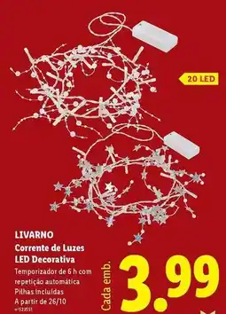Lidl A+ - corrente de luzes led decorativa promoção