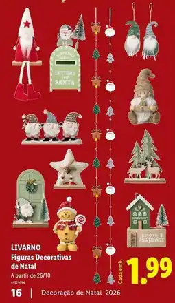 Lidl Figuras decorativas de natal promoção
