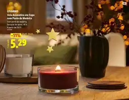 Lidl A+ - vela arnstica en copo com paido e adabita promoção