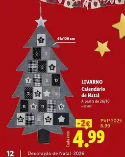 Lidl A+ - calendario de natal promoção