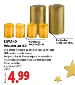 Lidl A+ - vela com luz led promoção