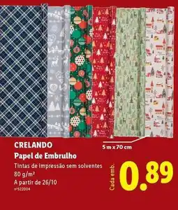 Lidl A+ - papel de embrulho promoção