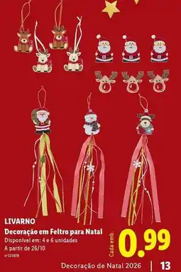 Lidl A+ - decoração em feltro para natal promoção