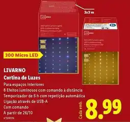 Lidl Cortina de luzes promoção