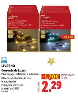 Lidl A+ - corrente de luzes promoção