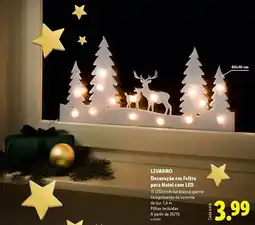 Lidl A+ - decoracion en filtro para natal con led promoção