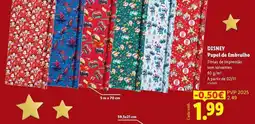 Lidl Disney - papel de emballino promoção