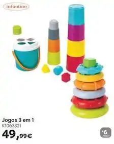 Toys R Us Infantino - jogos 3 em 1 promoção