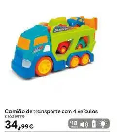 Toys R Us Baby smile - camião transporte com 4 veículos promoção