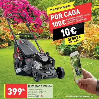 Bricomarché Corta-Relva a Gasolina 163cc 46cm promoção