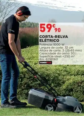 Bricomarché Powerplus Corta-Relva Elétrico 1000w 32cm promoção