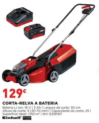 Bricomarché Einhell Corta-Relva a Bateria 18V 30cm promoção