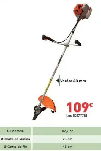 Bricomarché Roçadoras 42.7cc 25x43cm 28mm promoção