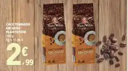 E.Leclerc Café torrado em grão plantation promoção