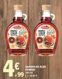 E.Leclerc Xarope de ácer ferbar promoção