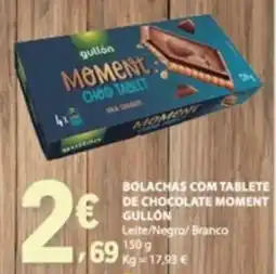E.Leclerc Bolachas com tablete de chocolate moment gullón promoção