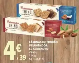 E.Leclerc Láminas de torrão de amêndoa el almendro promoção