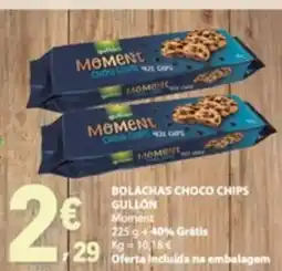 E.Leclerc Bolachas choco chips gullón moment promoção