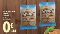 E.Leclerc Bolachas mini snapy caramelo promoção