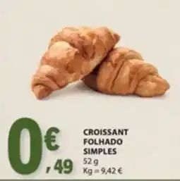E.Leclerc Croissant folhado simples promoção